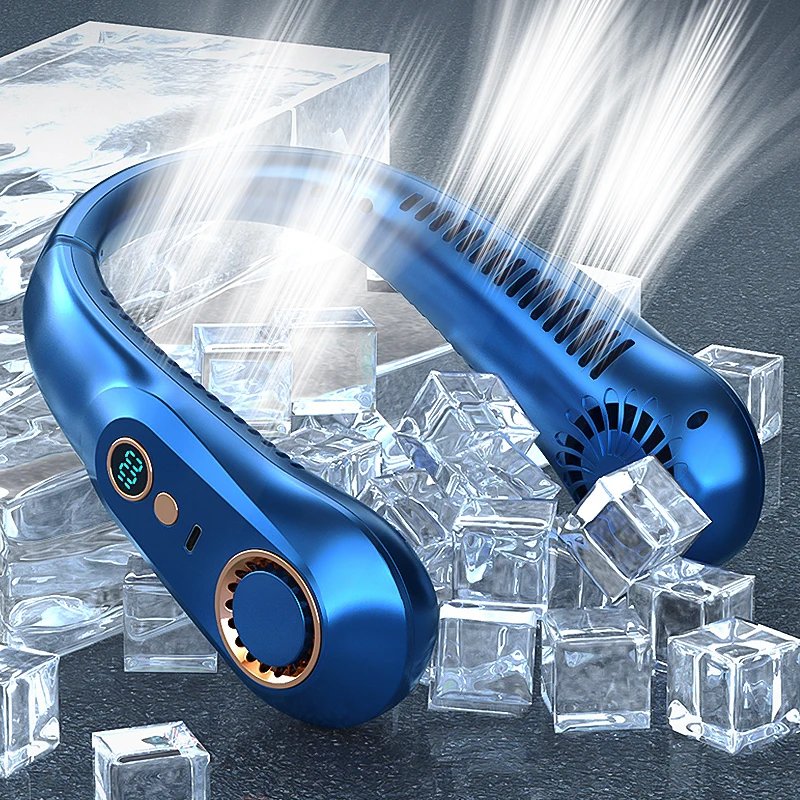CoolBreeze™ Pro | Portable Bladeless Neck Fan with Digital Display